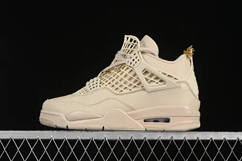 All categories Air Jordan Jordan series basketball shoes Air Jordan 4 Air Jordan 4 NET "Rattan" AJ4 Joe 4 soft and elegant rattan color cultural basketball shoes FN7251-200